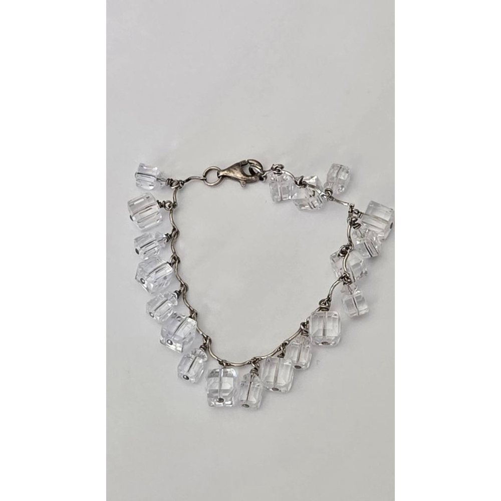 Chacha bracelet 925 sterling and crystals pre-owned